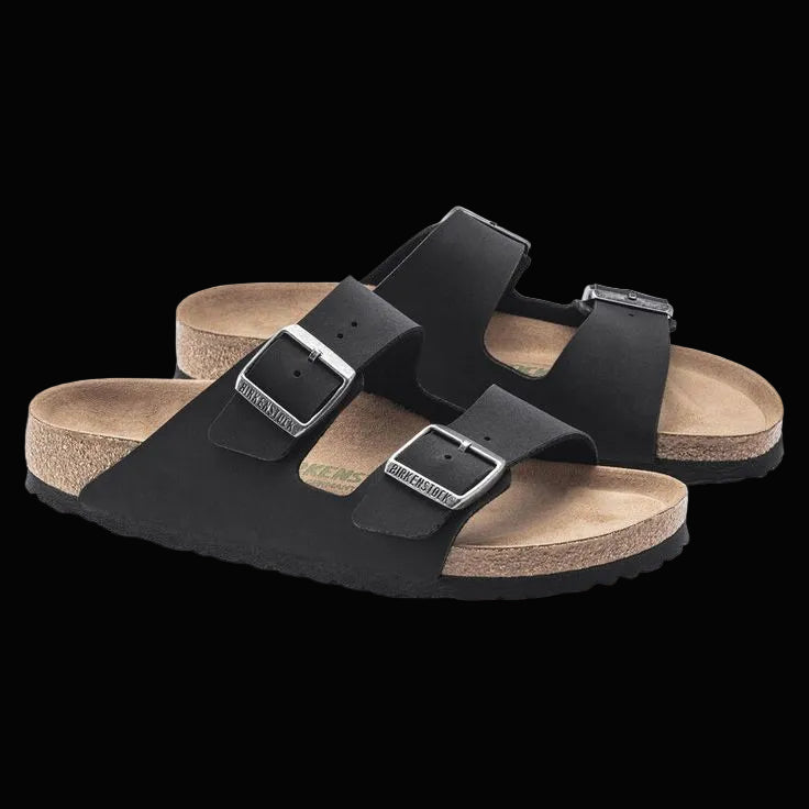 BIRKENSTOCK ARIZONA SOFT FOOT BED - BLACK
