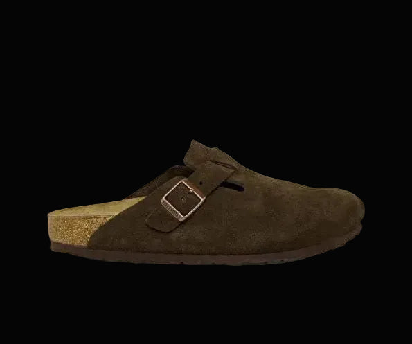 BIRKENSTOCK BOSTON SOFT FOOT BED - DARK BROWN